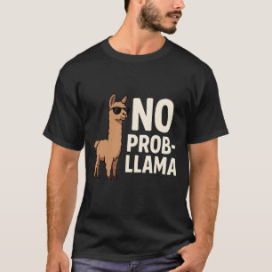 Camiseta Lhama engraçado de óculos de sol descolados desenh