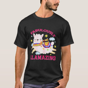 Camiseta Lhama Faz Piada Fabulosamente Lhamaziante Amante d
