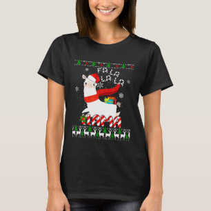 CAMISETA LHAMA FEIA HOMENS MULHERES MENINOS E MENINAS FA LA
