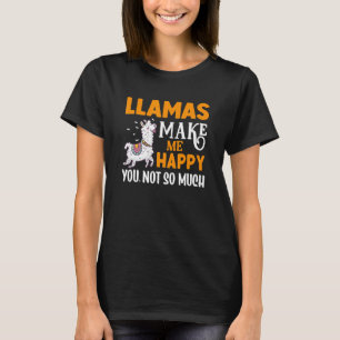 Camiseta Lhama Feliz Cita Alpacas Llama Lama