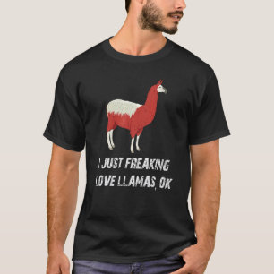 Camiseta Lhama Fofa Eu Amo Lhama Eu Só Amo Muito Lhamas