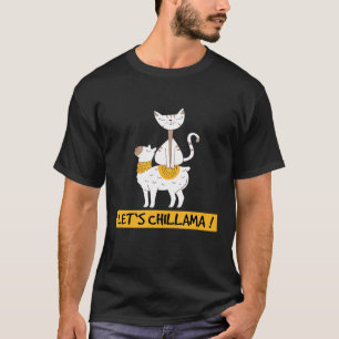 Camiseta Lhama gato pijama ideia alpaca lhama