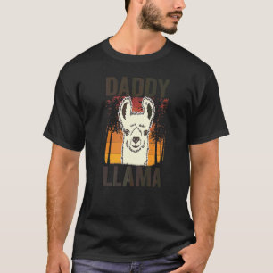 Camiseta Lhama Papai Para Meninos Homens Dia dos Pais Para 