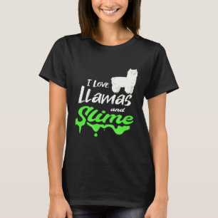 Camiseta Lhama para Amante de Slime de Lhama