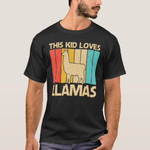 Camiseta Lhama Para Crianças Meninos Animal de Fazenda Lham