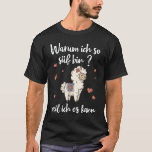 Camiseta Lhama para Fantasia de Lhama Alpaca para Meninas
