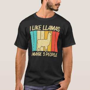 Camiseta Lhama Para Homens Mulheres Lhama Fazenda Animal
