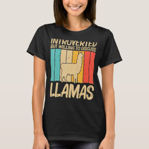 Camiseta Lhama Para Homens Mulheres Lhama Fazenda Animal 2