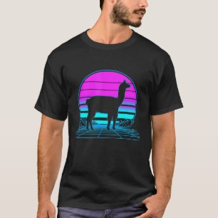 Camiseta Lhama Pastel Gótica Vaporwave