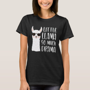 Camiseta Lhama Pequena Tanto Drama Família Combinando