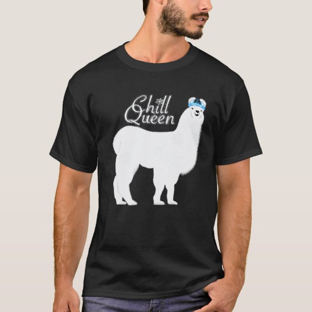 Camiseta Lhama rainha relax Premium (Frente)