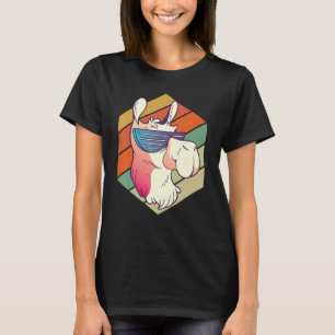 Camiseta Lhama Retro com Óculos de Sol Alpaca Lhama Animal