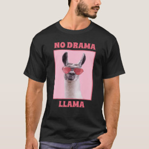 Camiseta Lhama Sem Drama Divertida Legal Rainha do Drama An