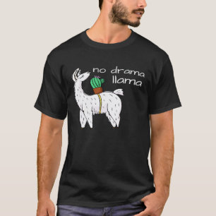 Camiseta Lhama Sem Drama Lhama Drama Alpaca Fofa