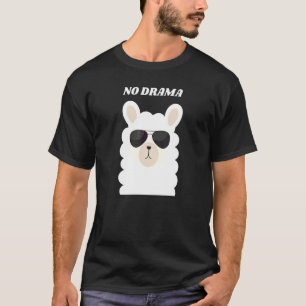 Camiseta Lhama Sem Drama Lhama Legal De Óculos De Sol Troc