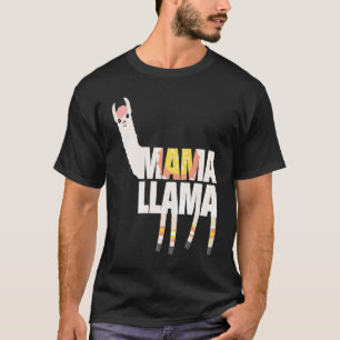 Camiseta Lhama Sem Drama Um Da Lhama Mamãe Para a Lhama Ma