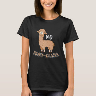 Camiseta Lhama Sem Problema Alpaca Fofa Sem Problemas