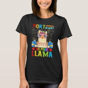 Camiseta Lhama Sem Problema da Quarta Série de Volta às Aul