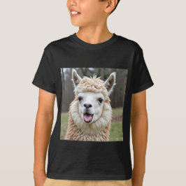 Camiseta Lhama Sorriso Irônico