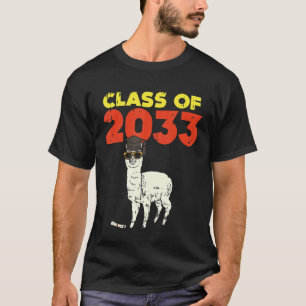 Camiseta Lhama Turma De 2033 Cresça Comigo Formatura Animal