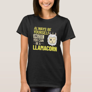 Camiseta Lhama Unicórnio Lhamacórnio Gráficos Divertidos