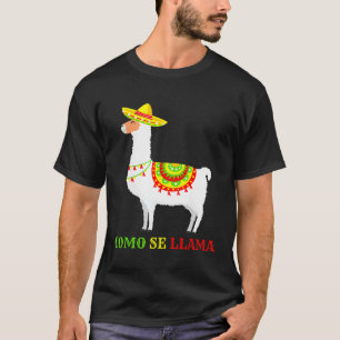 Camiseta Lhamas Amante de Animais Como Se Chama Cinco De Ma