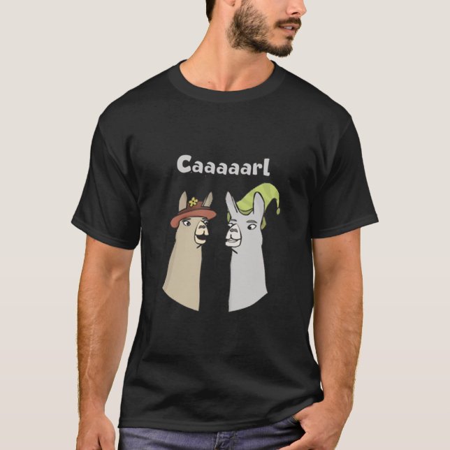 Camiseta Lhamas com chapéus (Frente)