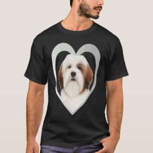 Camiseta Lhasa Apso Cachorro Coração Lhasa Apso 1