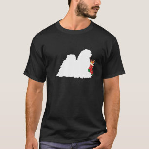 Camiseta Lhasa Apso Christmas Stoffer Dog