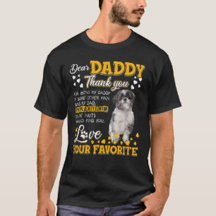 Camiseta Lhasa Apso Querido Pai Obrigado Por Ser Meu Pai