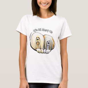 Camiseta Lhasa Apso seu toda aproximadamente nós IAAU