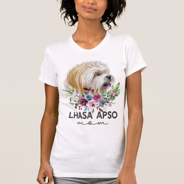 Camiseta Lhasa Apso Shirt Difs Mãe (Frente)