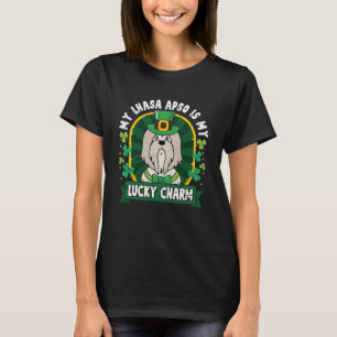 Camiseta Lhasa Apso St Patricks Sorte Pai da Mãe