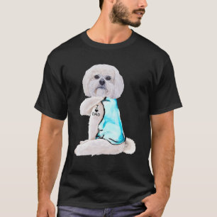 Camiseta Lhasa Apso Tattoos I Love Pai Dog Lover Gift