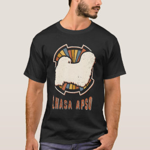 Camiseta Lhasa Apso Vintage Refletor Clássico