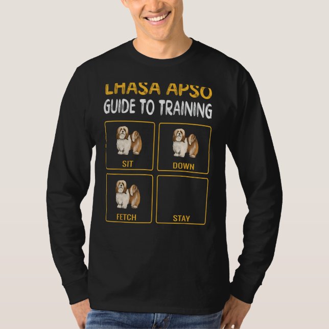Camiseta Lhasa Apsos Guide To Training Dog Obedience (Frente)