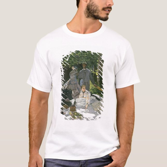 Camiseta l'Herbe do sur do Dejeuner de Claude Monet |, (Frente)