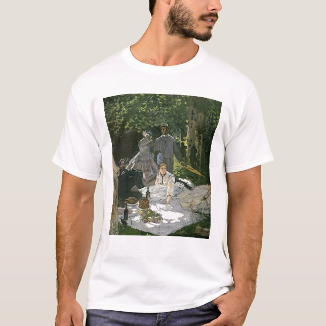 Camiseta l'Herbe do sur do Dejeuner de Claude Monet |, (Frente)