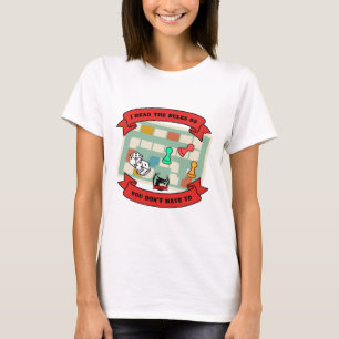 Camiseta Li as regras...