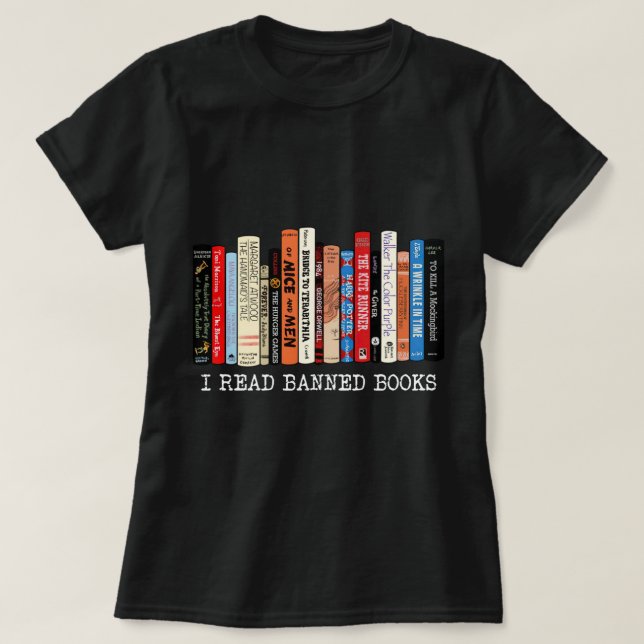 Camiseta Li Leitura De Livros Banidos Semana De Leitor De F (Frente do Design)