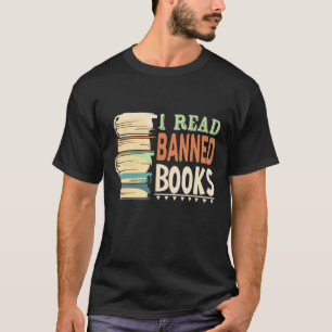 Camiseta Li Livros Banidos Com Livros E Bookworms E Rea