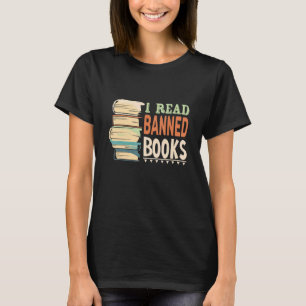 Camiseta Li Livros Banidos Com Livros E Bookworms E Rea
