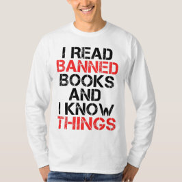 Camiseta Li Livros Banidos E Sei Coisas