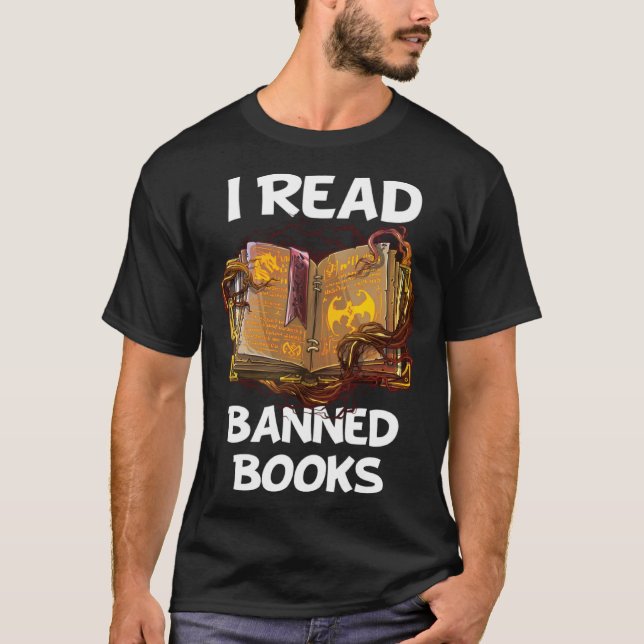 Camiseta Li Livros Banidos Leitores Aviários Leitores Bibli (Frente)