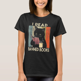 Camiseta Li Livros Banidos Leitura Negra Leitora de Gatos N