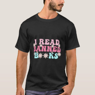 Camiseta Li Livros Banidos Retro Vintage Engraçado Bookworm