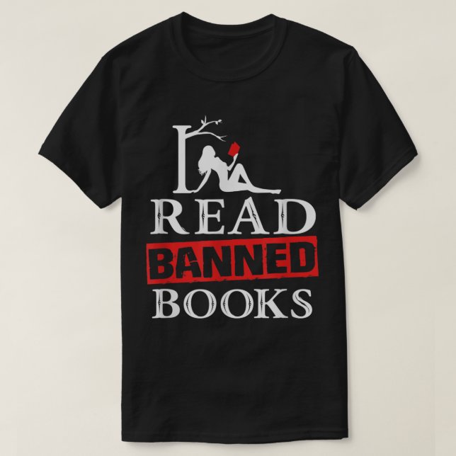 Camiseta Li Livros Banidos - Semana de Bibliotecas Nacionai (Frente do Design)