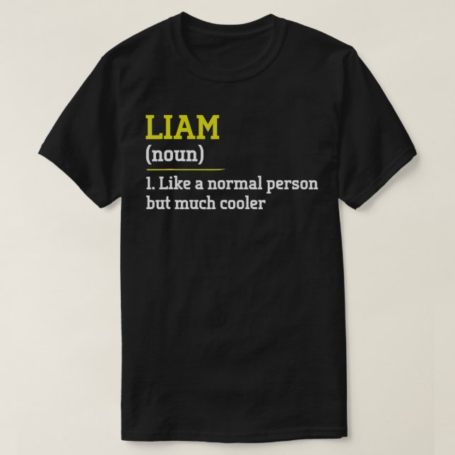 Camiseta Liam Como Uma Pessoa Normal Mas Mais Engraçado Pri (Frente do Design)