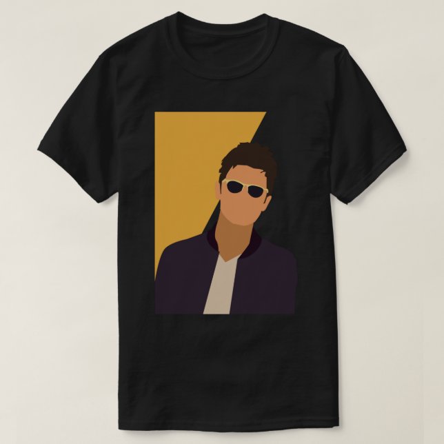 Camiseta Liam Gallagher Art - Oasis Sticker (Frente do Design)