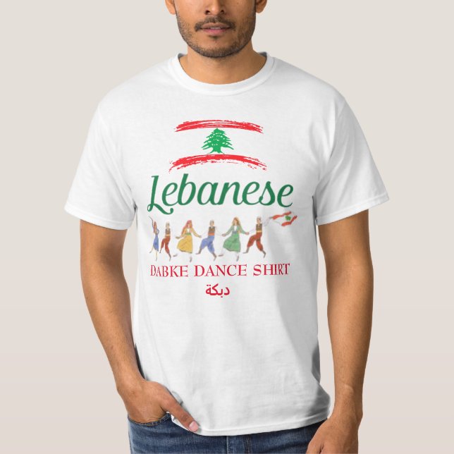 Camiseta Libanês Dabke Dance Mahrajan T-Shirt (Frente)